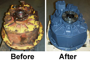 Before and after OEM reman photo